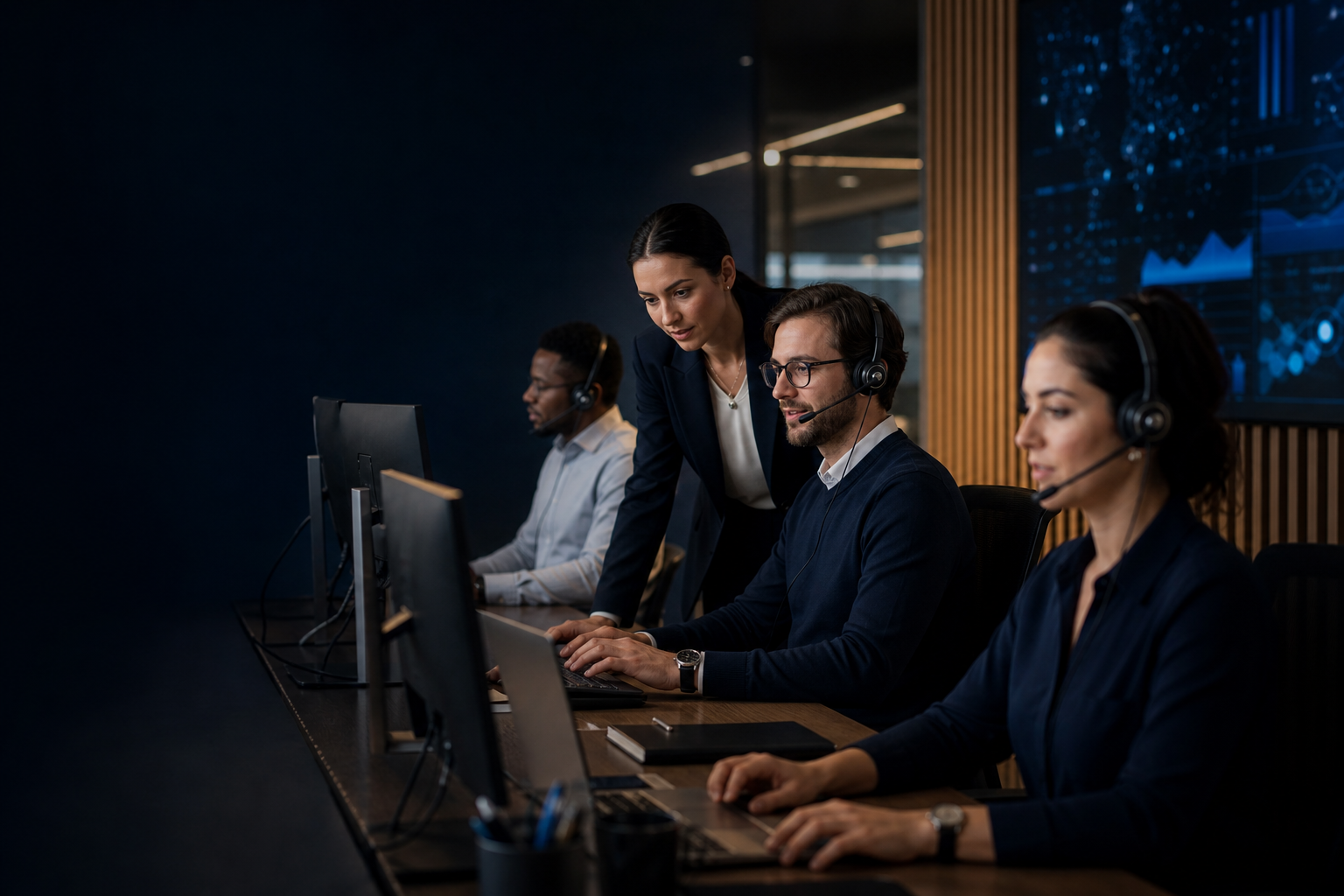 International customer support team representing SiriusNXT BPO services